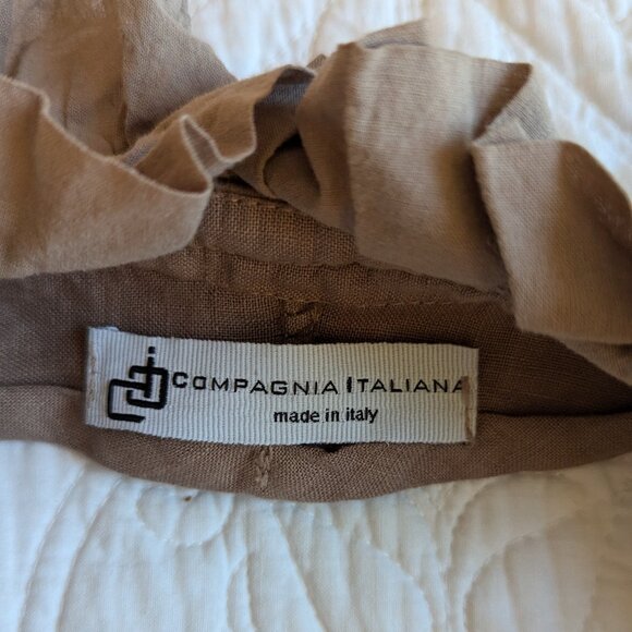 Compania Italiana Linen Halter Blouse - Picture 6 of 13